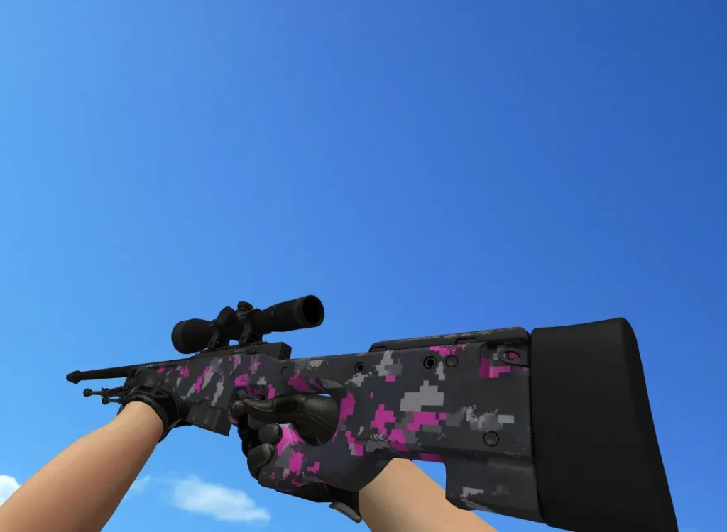 «AWP Пиксельный камуфляж «Розовый»» для CS 1.6