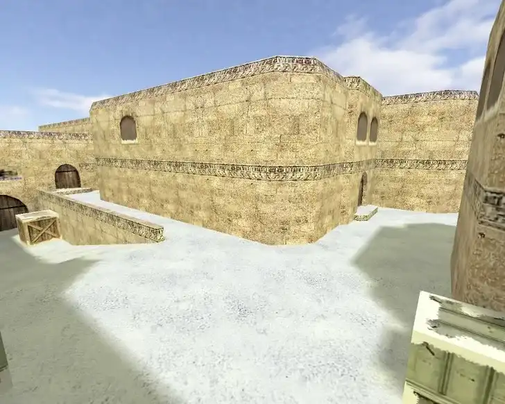  «de_dust2_2x2_snow» для CS 1