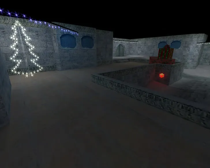 Карта «de_dust2_2x2_xmas» для CS 1.6