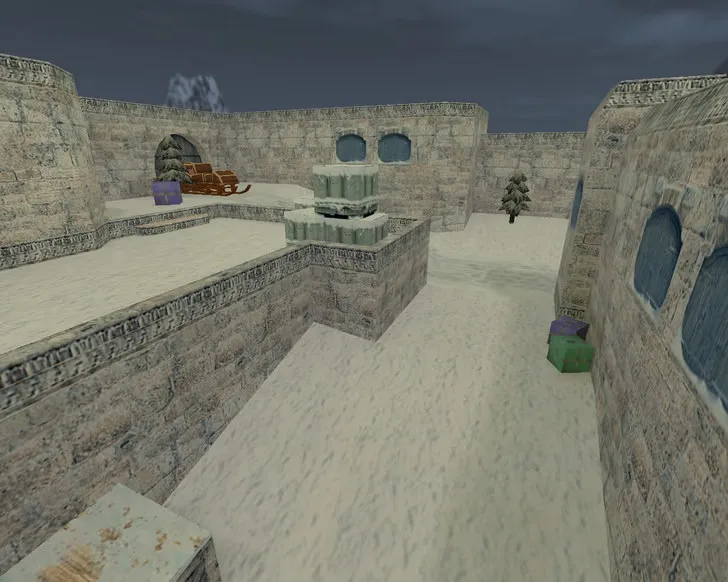  «de_dust2_xmas» для CS 1